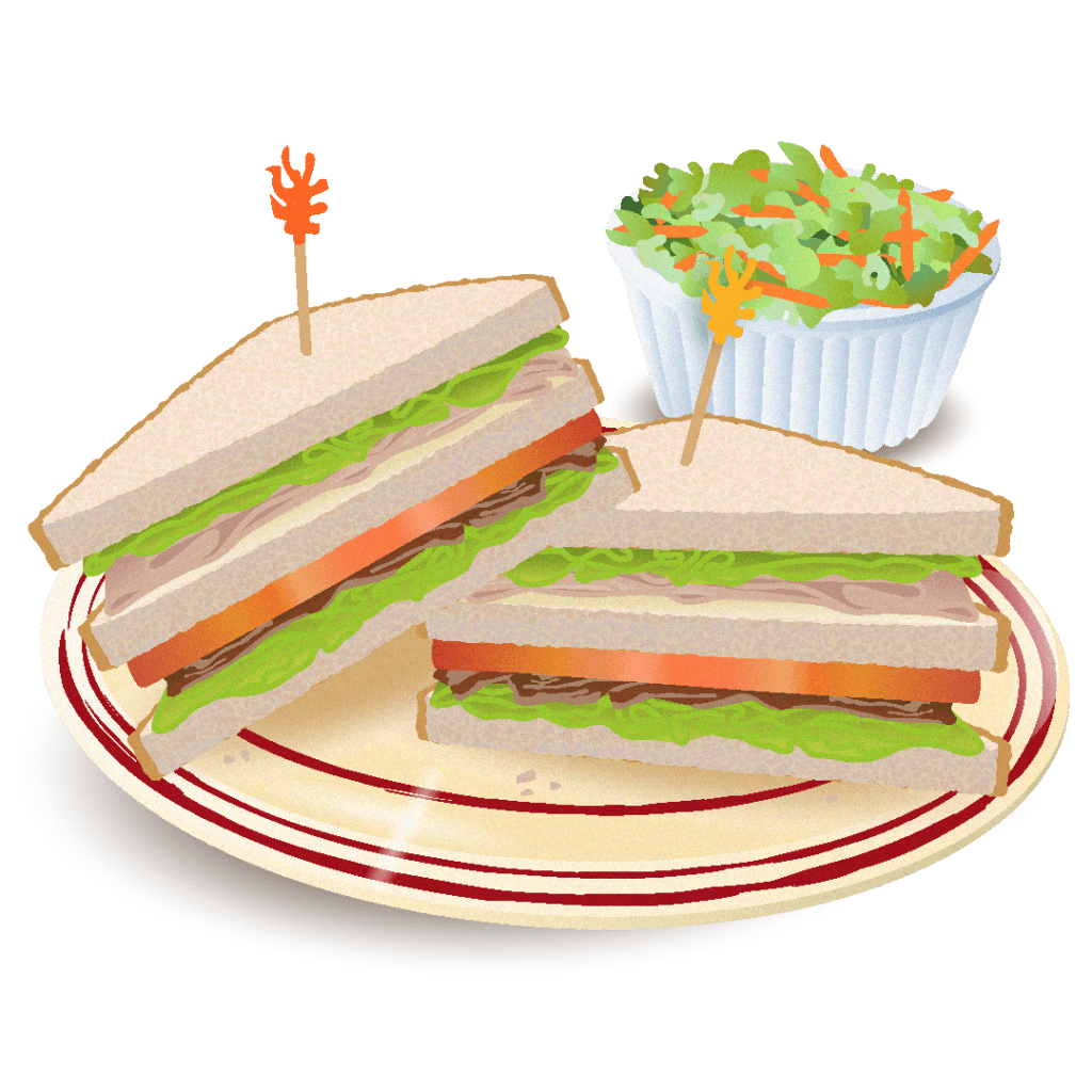 club sandwich illustration