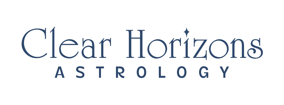 clear horizons logotype, astrologer branding