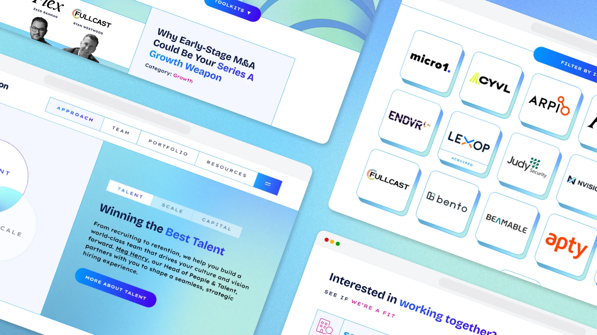 venture capital website design